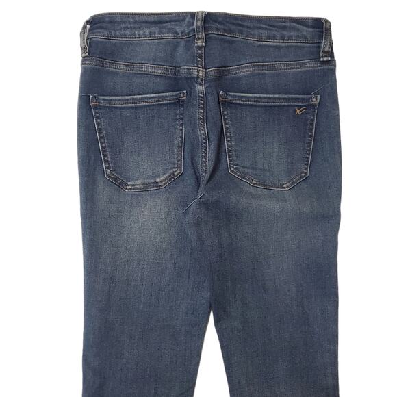 William Rast Highrise Ankle Jeans Raw Hem Exposed Button Front Size 25 - Picture 9 of 14